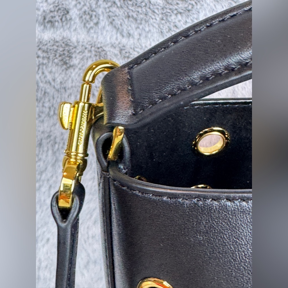 Veronica Beard Small Grommet Convertible Satchel - Picture 13 of 16